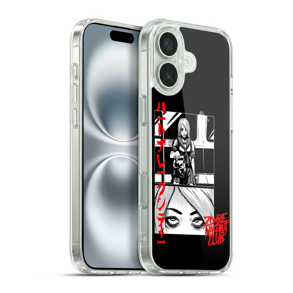 Zombie Makeout Club Graphics Comic Strip Soft Gel Case for Apple iPhone 16 Plus & MagSafe