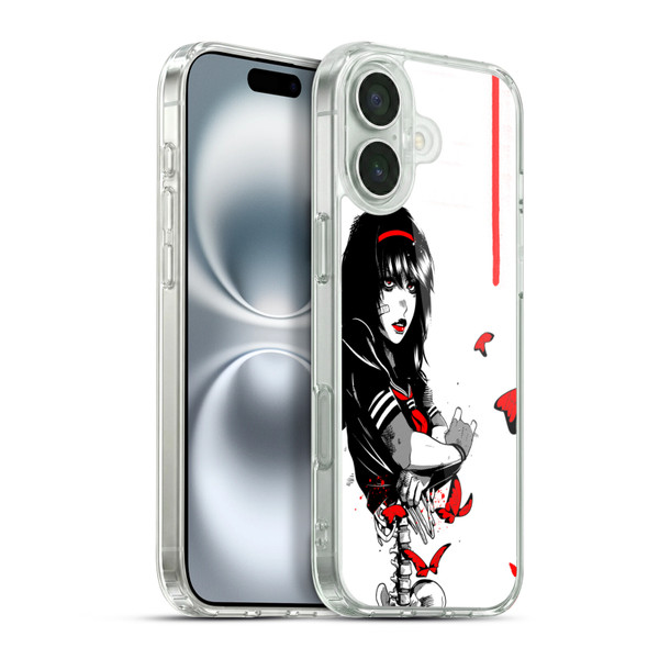 Zombie Makeout Club Graphics Butterflies Soft Gel Case for Apple iPhone 16 Plus & MagSafe