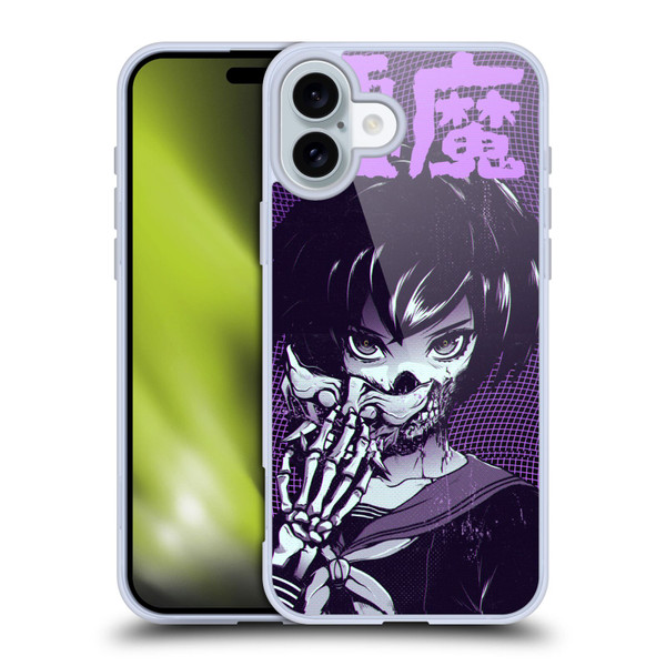 Zombie Makeout Club Graphics Skull Hand Soft Gel Case for Apple iPhone 16 Plus