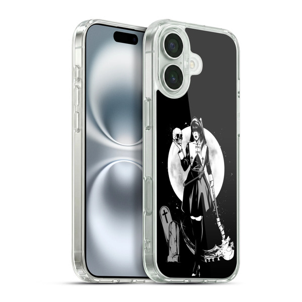 Zombie Makeout Club Graphics Skull Head Soft Gel Case for Apple iPhone 16 Plus & MagSafe