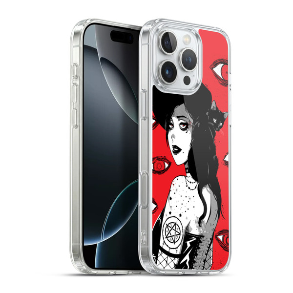 Zombie Makeout Club Graphics Black Makeup Soft Gel Case for Apple iPhone 16 Pro Max & MagSafe