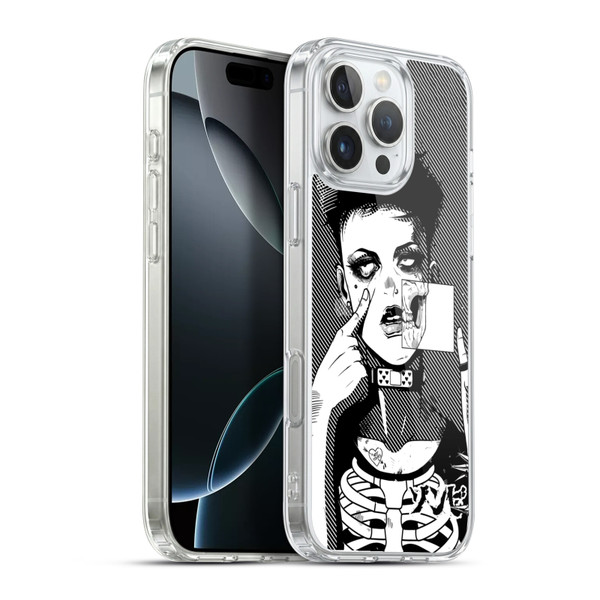 Zombie Makeout Club Graphics Dark Makeup Soft Gel Case for Apple iPhone 16 Pro Max & MagSafe