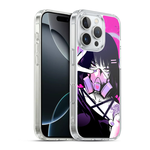 Zombie Makeout Club Graphics Facepiece Soft Gel Case for Apple iPhone 16 Pro & MagSafe