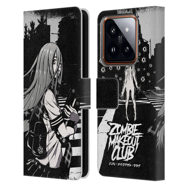 Zombie Makeout Club Art They Are Watching Leather Book Wallet Case Cover For Xiaomi 14