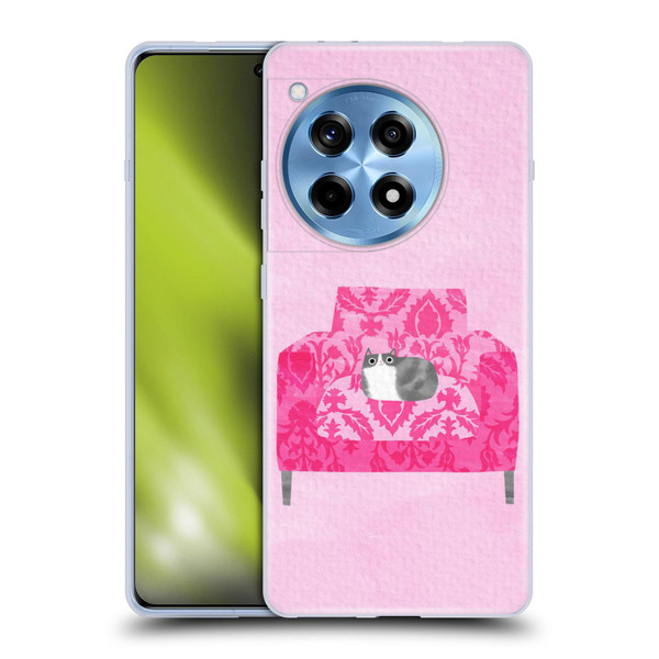 Planet Cat Arm Chair Rose Chair Cat Soft Gel Case for OPPO OnePlus Ace 3 5G