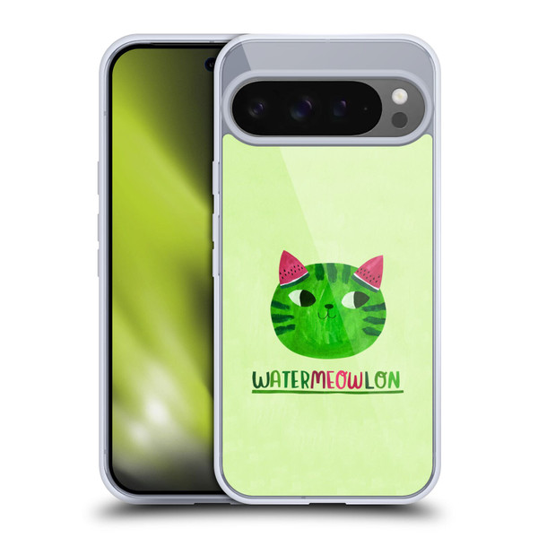 Planet Cat Puns Watermeowlon Soft Gel Case for Google Pixel 9 Pro XL