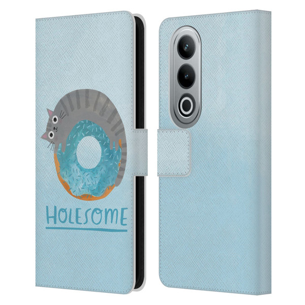 Planet Cat Puns Holesome Leather Book Wallet Case Cover For OPPO OnePlus Ace 3V 5G