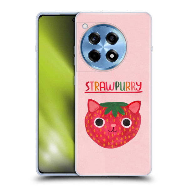 Planet Cat Puns Strawpurry Soft Gel Case for OPPO OnePlus Ace 3 5G