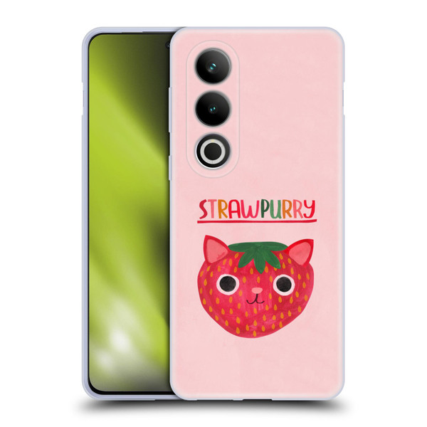 Planet Cat Puns Strawpurry Soft Gel Case for OPPO OnePlus Ace 3V 5G