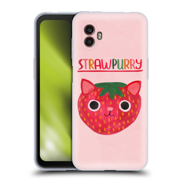 Planet Cat Puns Strawpurry Soft Gel Case for Samsung Galaxy Xcover6 Pro/Pro2