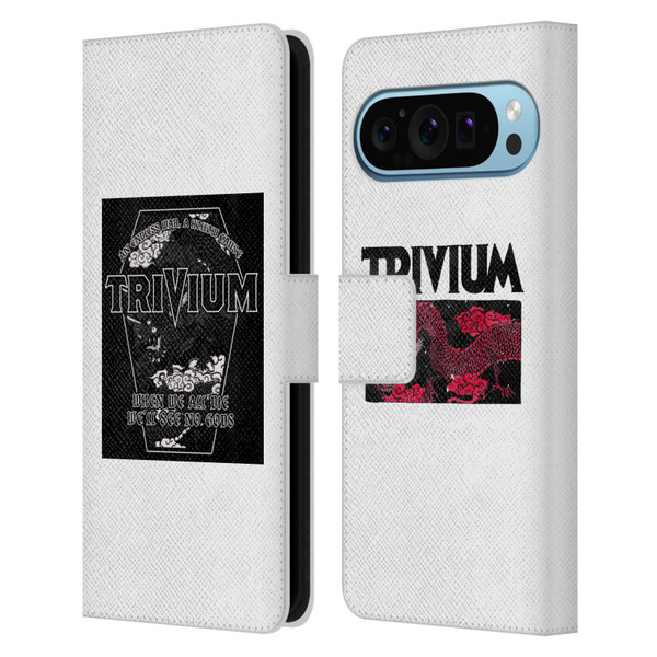 Trivium Graphics Double Dragons Leather Book Wallet Case Cover For Google Pixel 9 / Pixel 9 Pro