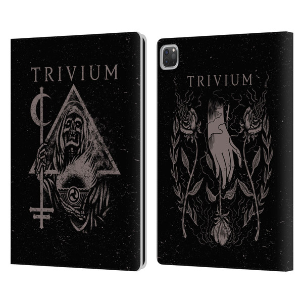 Trivium Graphics Reaper Triangle Leather Book Wallet Case Cover For Apple iPad Pro 13 M4 2024