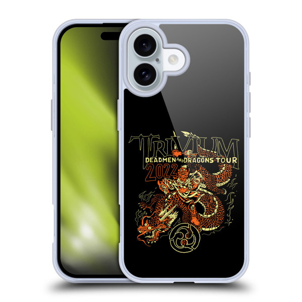 Trivium Graphics Deadmen And Dragons Soft Gel Case for Apple iPhone 16