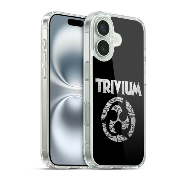 Trivium Graphics Swirl Logo Soft Gel Case for Apple iPhone 16 & MagSafe
