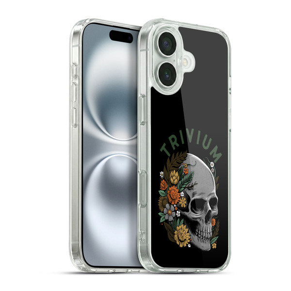 Trivium Graphics Skelly Flower Soft Gel Case for Apple iPhone 16 Plus & MagSafe