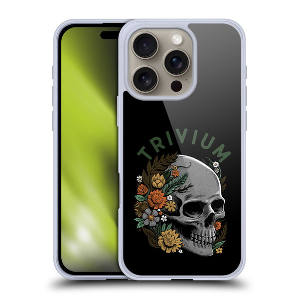 Trivium Graphics Skelly Flower Soft Gel Case for Apple iPhone 16 Pro