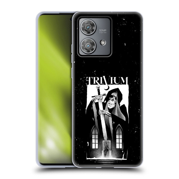 Trivium Graphics Skeleton Sword Soft Gel Case for Motorola Edge 40 Neo 5G