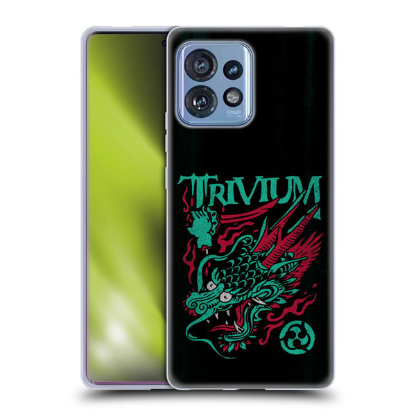 Trivium Graphics Screaming Dragon Soft Gel Case for Motorola Moto Edge 40 Pro