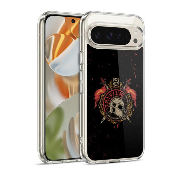 Trivium Graphics Knight Helmet Soft Gel Case for Google Pixel 9 / Pixel 9 Pro