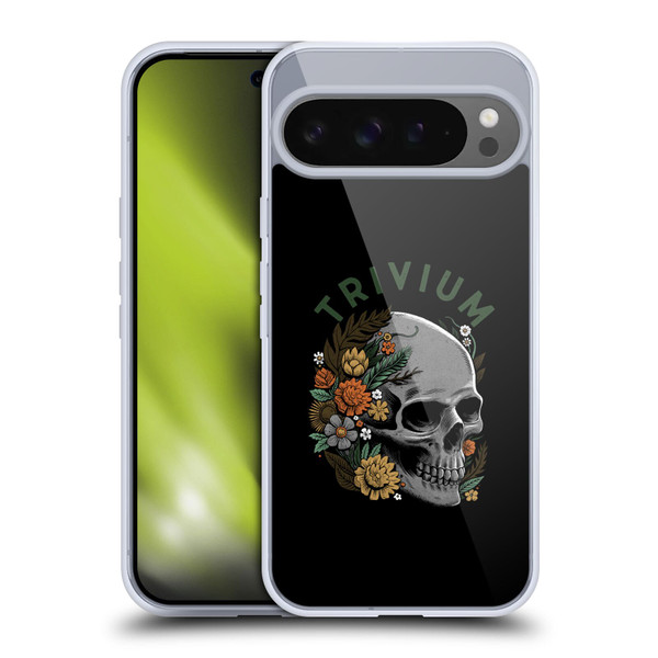 Trivium Graphics Skelly Flower Soft Gel Case for Google Pixel 9 Pro XL