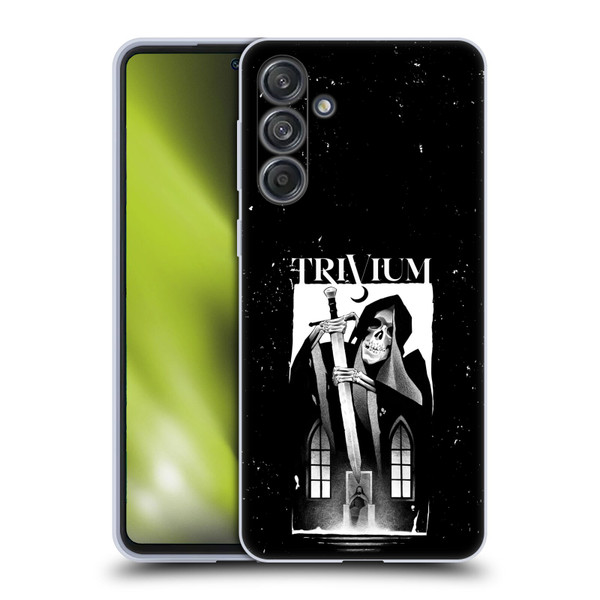 Trivium Graphics Skeleton Sword Soft Gel Case for Samsung Galaxy M55 5G