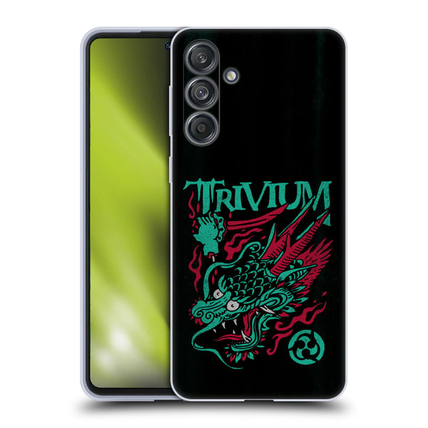Trivium Graphics Screaming Dragon Soft Gel Case for Samsung Galaxy M55 5G