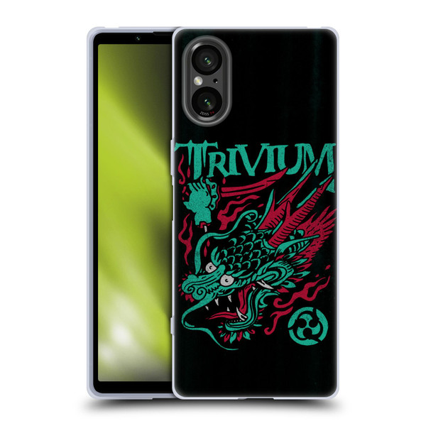 Trivium Graphics Screaming Dragon Soft Gel Case for Sony Xperia 5 V 5G