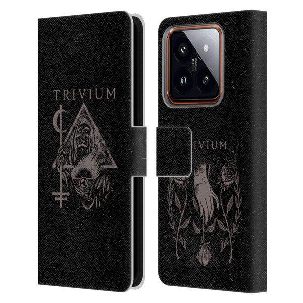 Trivium Graphics Reaper Triangle Leather Book Wallet Case Cover For Xiaomi 14