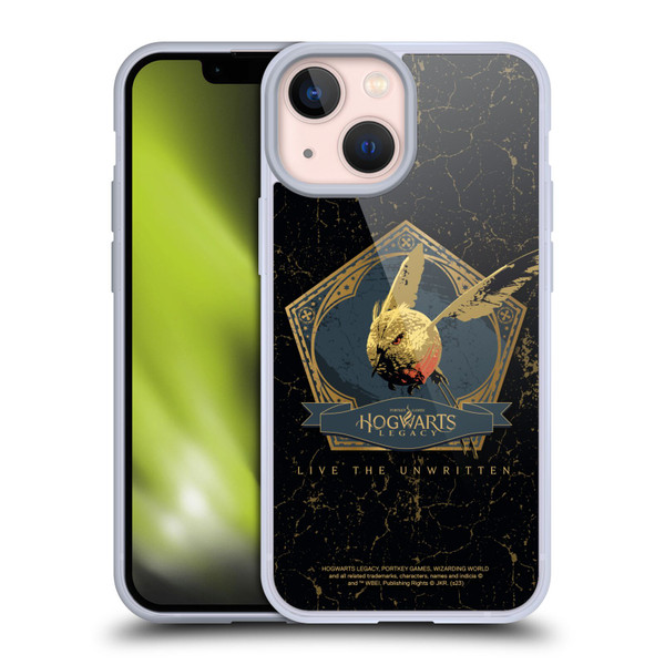 Hogwarts Legacy Graphics Golden Snidget Soft Gel Case for Apple iPhone 13 Mini