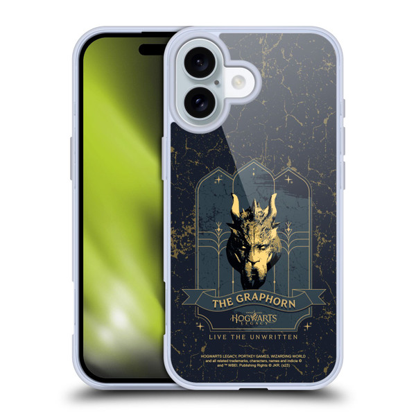 Hogwarts Legacy Graphics The Graphorn Soft Gel Case for Apple iPhone 16