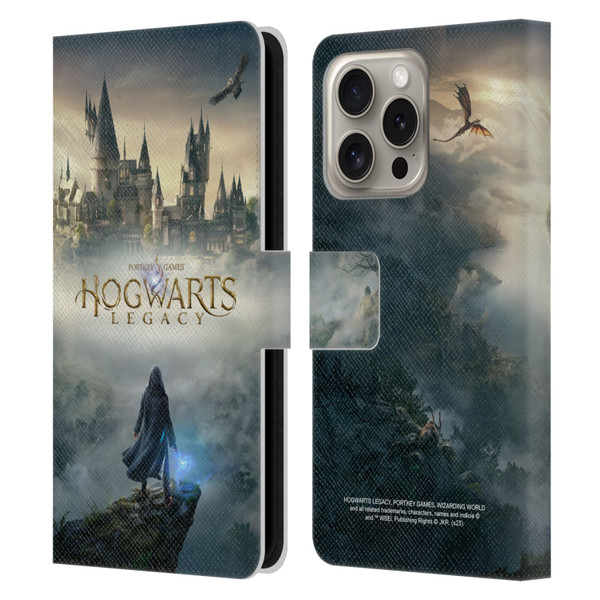 Hogwarts Legacy Graphics Key Art Leather Book Wallet Case Cover For Apple iPhone 16 Pro