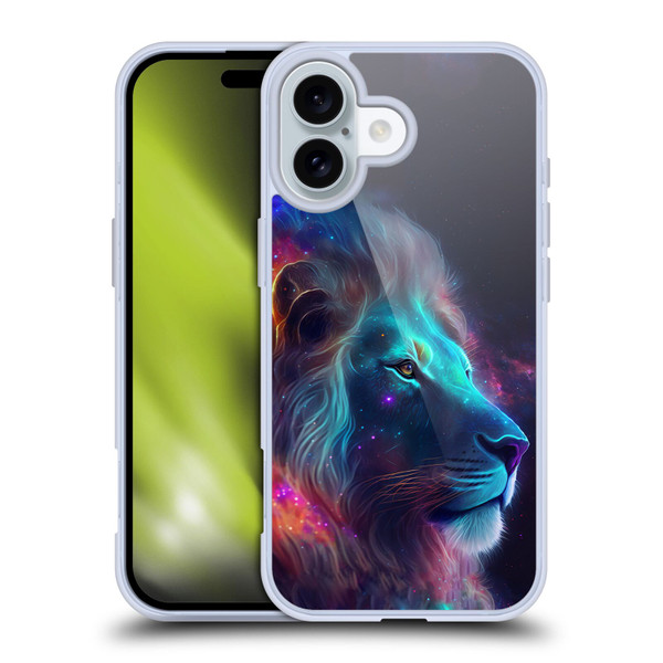 Wumples Cosmic Animals Lion Soft Gel Case for Apple iPhone 16