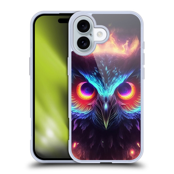 Wumples Cosmic Animals Owl Soft Gel Case for Apple iPhone 16