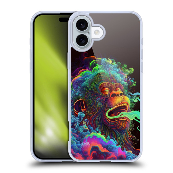 Wumples Cosmic Animals Clouded Monkey Soft Gel Case for Apple iPhone 16 Plus