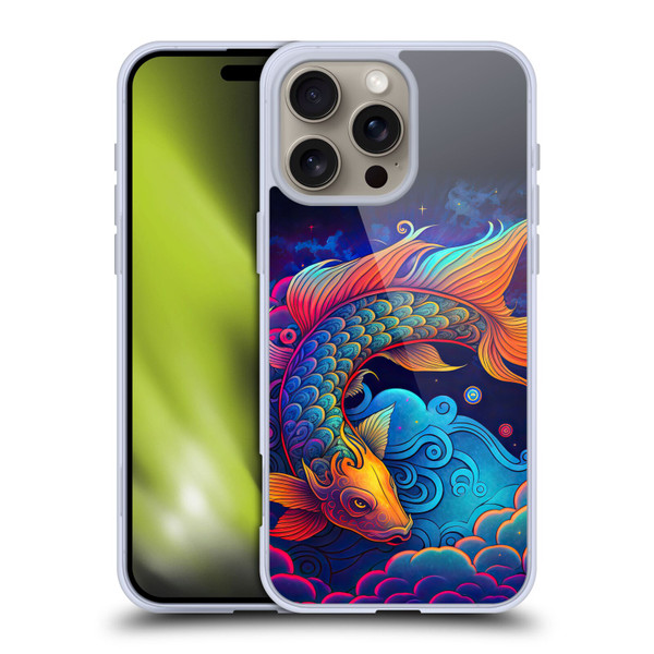 Wumples Cosmic Animals Clouded Koi Fish Soft Gel Case for Apple iPhone 16 Pro Max