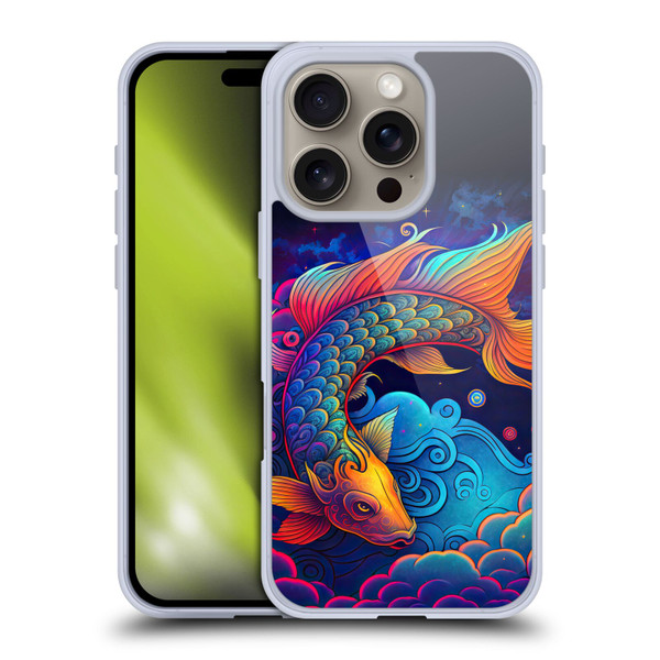 Wumples Cosmic Animals Clouded Koi Fish Soft Gel Case for Apple iPhone 16 Pro