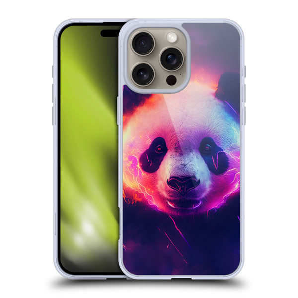 Wumples Cosmic Animals Panda Soft Gel Case for Apple iPhone 16 Pro Max