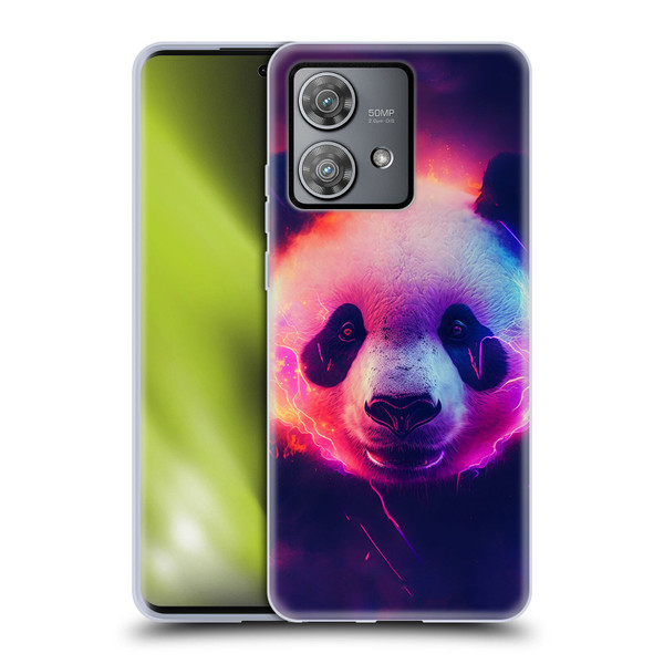 Wumples Cosmic Animals Panda Soft Gel Case for Motorola Edge 40 Neo 5G