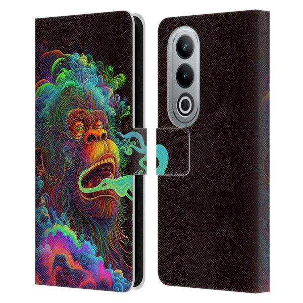 Wumples Cosmic Animals Clouded Monkey Leather Book Wallet Case Cover For OPPO OnePlus Ace 3V 5G