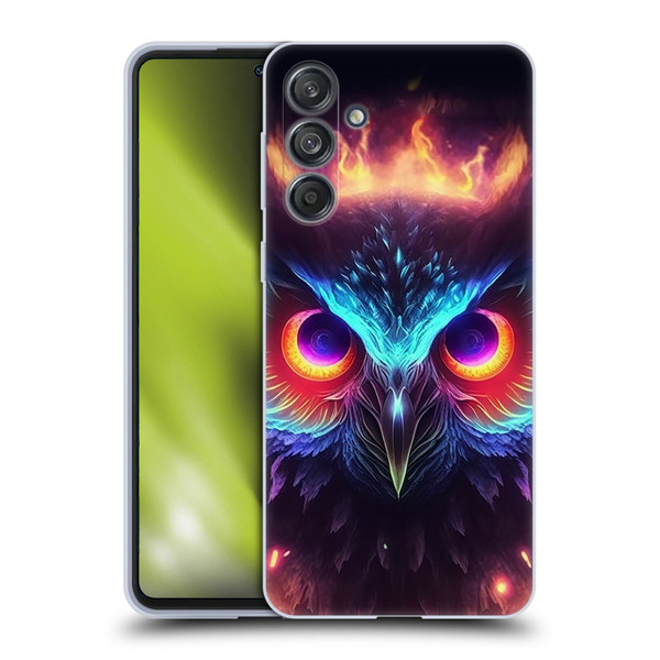 Wumples Cosmic Animals Owl Soft Gel Case for Samsung Galaxy M55 5G