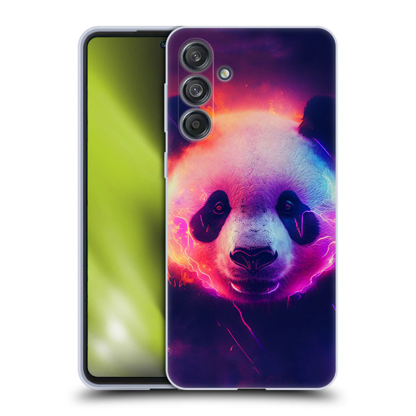 Wumples Cosmic Animals Panda Soft Gel Case for Samsung Galaxy M55 5G
