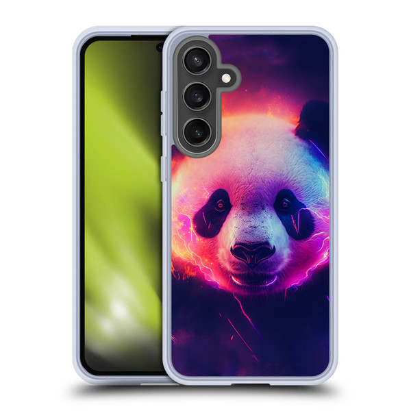 Wumples Cosmic Animals Panda Soft Gel Case for Samsung Galaxy S24 FE