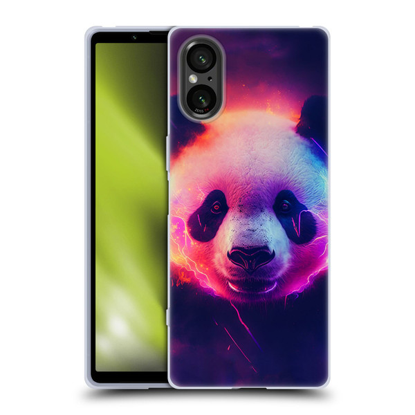 Wumples Cosmic Animals Panda Soft Gel Case for Sony Xperia 5 V 5G