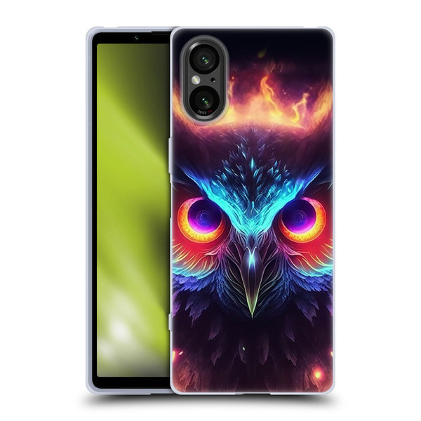 Wumples Cosmic Animals Owl Soft Gel Case for Sony Xperia 5 V 5G