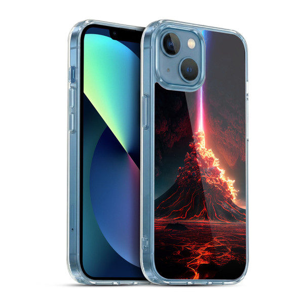 Wumples Cosmic Universe Int Eruption Soft Gel Case for Apple iPhone 13 Mini & MagSafe