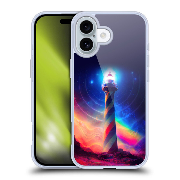 Wumples Cosmic Universe Lighthouse Soft Gel Case for Apple iPhone 16