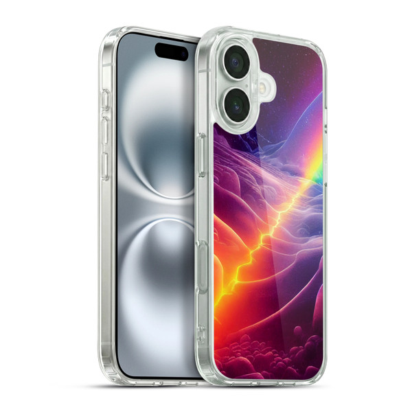Wumples Cosmic Universe A Chasm On A Distant Moon Soft Gel Case for Apple iPhone 16 Plus & MagSafe