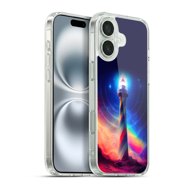 Wumples Cosmic Universe Lighthouse Soft Gel Case for Apple iPhone 16 Plus & MagSafe
