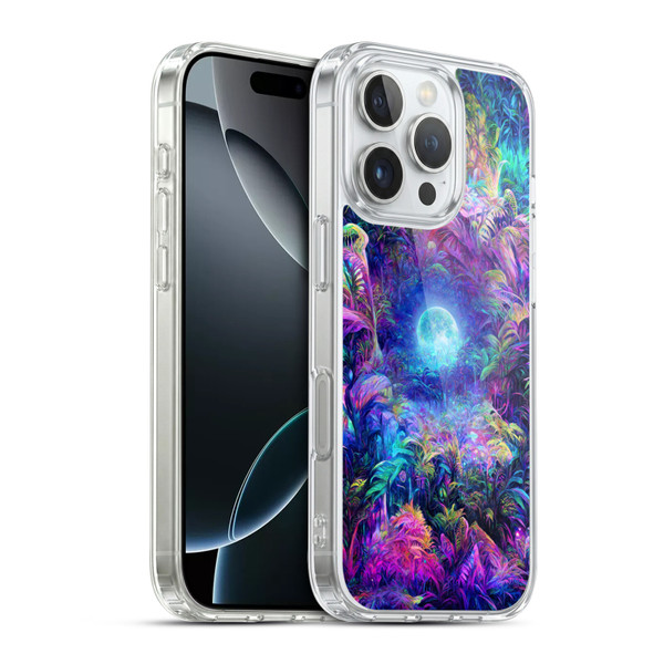 Wumples Cosmic Universe Jungle Moonrise Soft Gel Case for Apple iPhone 16 Pro & MagSafe
