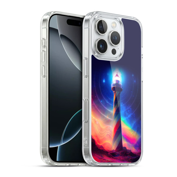 Wumples Cosmic Universe Lighthouse Soft Gel Case for Apple iPhone 16 Pro & MagSafe